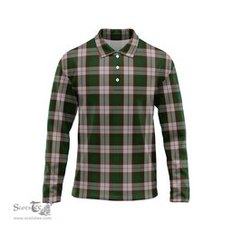 Scottish MacKinnon Dress Tartan Long Sleeve Plaid Polo Shirt