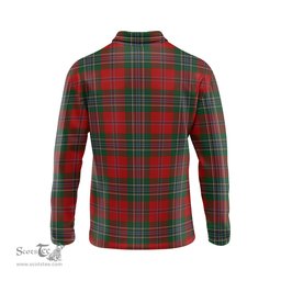 Scottish MacLean Clan Crest Tartan Polo Long Sleeve Plaid Polo Shirt