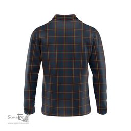 Scottish MacLaine of Lochbuie Hunting Clan Crest Tartan Polo Long Sleeve Plaid Polo Shirt