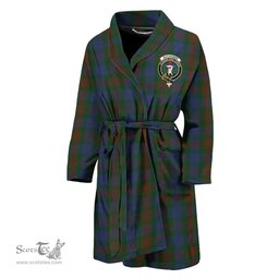 Scottish Buchanan Hunting Clan Family Crest Tartan Bathrobe