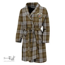 Scottish Baillie Dress Clan Family Crest Tartan Bathrobe