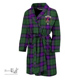 Scottish Armstrong Modern Clan Family Crest Tartan Bathrobe