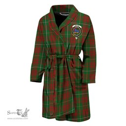 Scottish Bruce Hunting Clan Family Crest Tartan Bathrobe