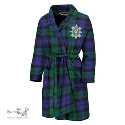 Scottish Black Watch Modern Clan Family Crest Tartan Bathrobe