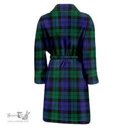Scottish Black Watch Modern Clan Family Crest Tartan Bathrobe