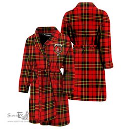 Scottish Brodie Modern Clan Family Crest Tartan Bathrobe