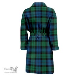 Scottish Black Watch Ancient Clan Family Crest Tartan Bathrobe