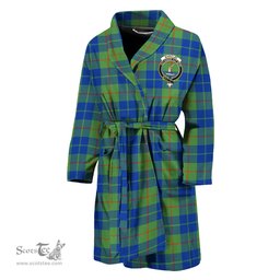 Scottish Barclay Hunting Ancient Clan Family Crest Tartan Bathrobe