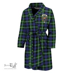 Scottish Baillie Modern Clan Family Crest Tartan Bathrobe