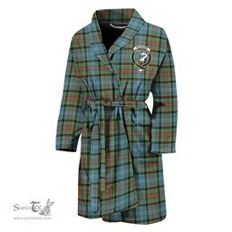 Scottish Brisbane modern Clan Family Crest Tartan Bathrobe
