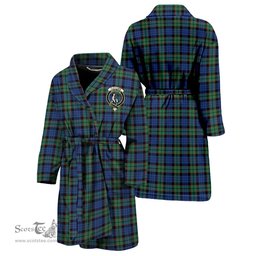 Scottish Fletcher Ancient Clan Family Crest Tartan Bathrobe