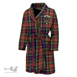 Scottish Christie Clan Family Crest Tartan Bathrobe