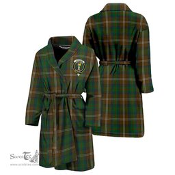Scottish Chisholm Hunting Clan Family Crest Tartan Bathrobe