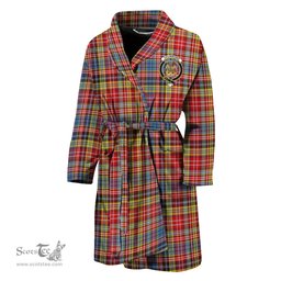 Scottish Drummond of Strathallan Modern Clan Family Crest Tartan Bathrobe