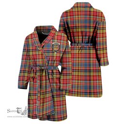Scottish Drummond of Strathallan Modern Clan Family Crest Tartan Bathrobe
