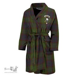 Scottish Cunningham Hunting Modern Clan Family Crest Tartan Bathrobe