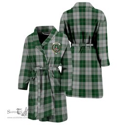 Scottish Erskine Green Clan Family Crest Tartan Bathrobe