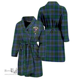 Scottish Cockburn Ancient Clan Family Crest Tartan Bathrobe