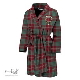 Scottish Crawford Modern Clan Family Crest Tartan Bathrobe