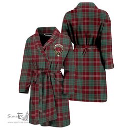 Scottish Crawford Modern Clan Family Crest Tartan Bathrobe
