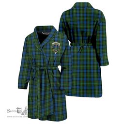 Scottish Ferguson of Atholl Clan Family Crest Tartan Bathrobe