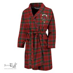 Scottish Dalzell (Dalziel) Clan Family Crest Tartan Bathrobe