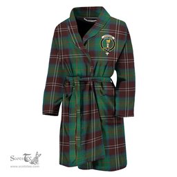 Scottish Chisholm Hunting Ancient Clan Family Crest Tartan Bathrobe