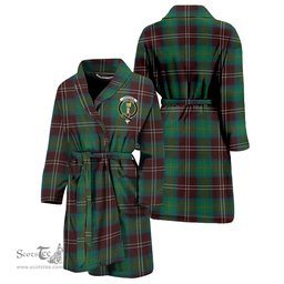 Scottish Chisholm Hunting Ancient Clan Family Crest Tartan Bathrobe