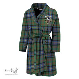 Scottish Cochrane Ancient Clan Family Crest Tartan Bathrobe
