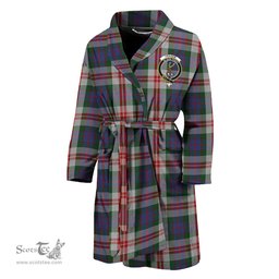 Scottish Fraser Red Dress Clan Family Crest Tartan Bathrobe