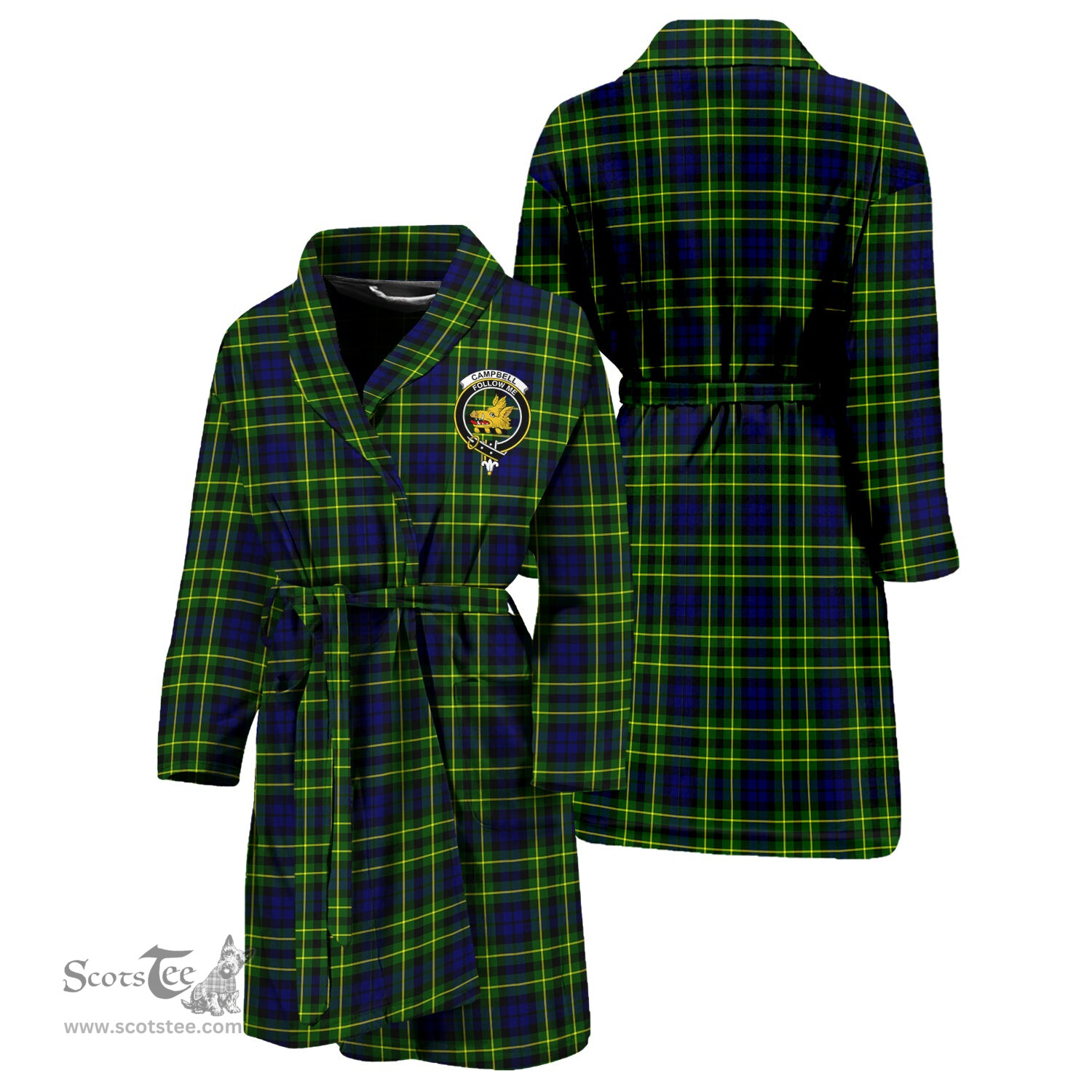 Scottish Campbell of Breadalbane Modern Clan Family Crest Tartan Bathrobe