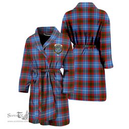 Scottish Crichton Clan Family Crest Tartan Bathrobe