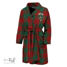 Scottish Erskine Clan Family Crest Tartan Bathrobe