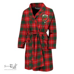 Scottish Fenton Clan Family Crest Tartan Bathrobe