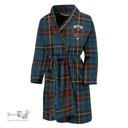 Scottish Fraser Hunting Ancient Clan Family Crest Tartan Bathrobe