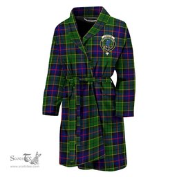Scottish Forsyth Modern Clan Family Crest Tartan Bathrobe