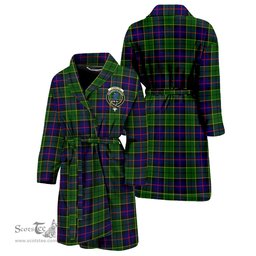 Scottish Forsyth Modern Clan Family Crest Tartan Bathrobe