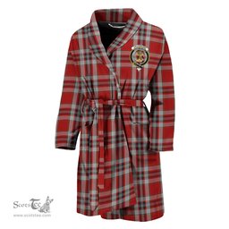 Scottish Drummond of Perth Dress Clan Family Crest Tartan Bathrobe