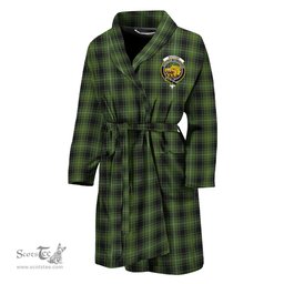 Scottish MacIver Hunting Clan Family Crest Tartan Bathrobe