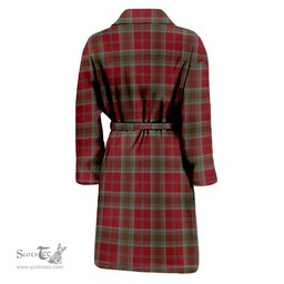 Scottish Lindsay Weathered Clan Family Crest Tartan Bathrobe