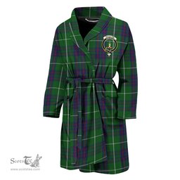 Scottish MacIntyre Hunting Clan Family Crest Tartan Bathrobe