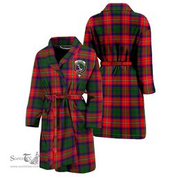 Scottish Hopkirk Clan Family Crest Tartan Bathrobe