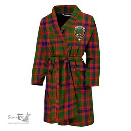 Scottish Kinninmont Clan Family Crest Tartan Bathrobe