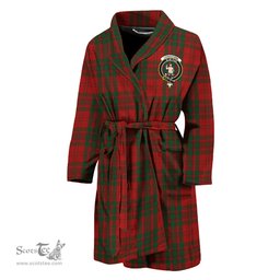 Scottish Livingston Clan Family Crest Tartan Bathrobe
