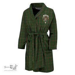Scottish MacKinnon Hunting Clan Family Crest Tartan Bathrobe