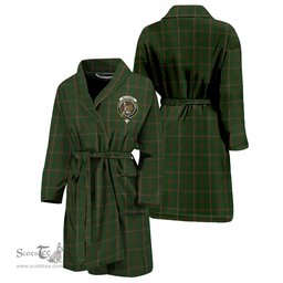 Scottish MacKinnon Hunting Clan Family Crest Tartan Bathrobe