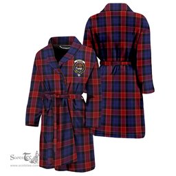 Scottish Graham of Menteith Red Clan Family Crest Tartan Bathrobe