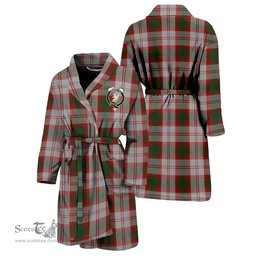 Scottish Lindsay Dress Red Clan Family Crest Tartan Bathrobe