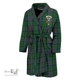 Scottish Hope Vere Clan Family Crest Tartan Bathrobe