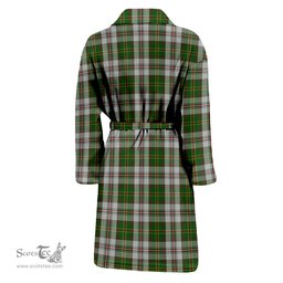 Scottish Hay White Dress Clan Family Crest Tartan Bathrobe